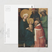 De drie Magi die Jezus Christus bewonderen Briefkaart (Voorkant / Achterkant)