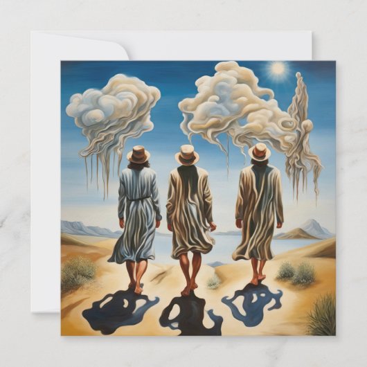 De drie Mannen van de Wijs Kaart (Voorkant)