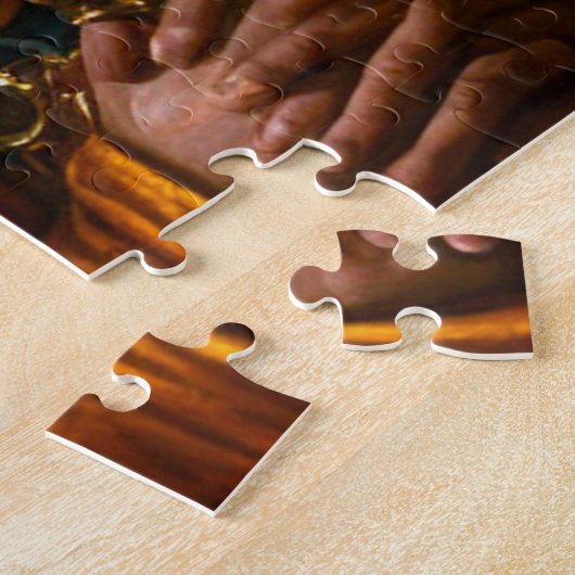 De drie Mannen van de Wijs Legpuzzel (Zijkant)