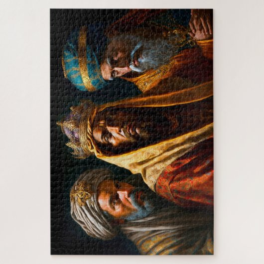 De drie Mannen van de Wijs Legpuzzel (Verticaal)
