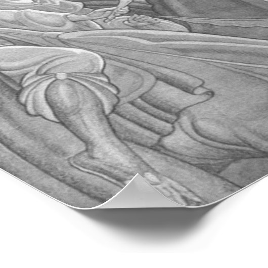 De drie Mannen van de Wijs Poster (Hoek)