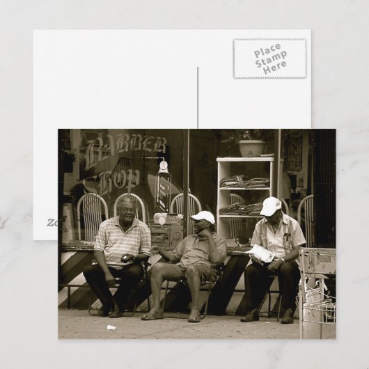 De drie Mannen van de Wijze van de Hoogte van het  Briefkaart (Voorkant / Achterkant)