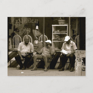 De drie Mannen van de Wijze van de Hoogte van het  Briefkaart