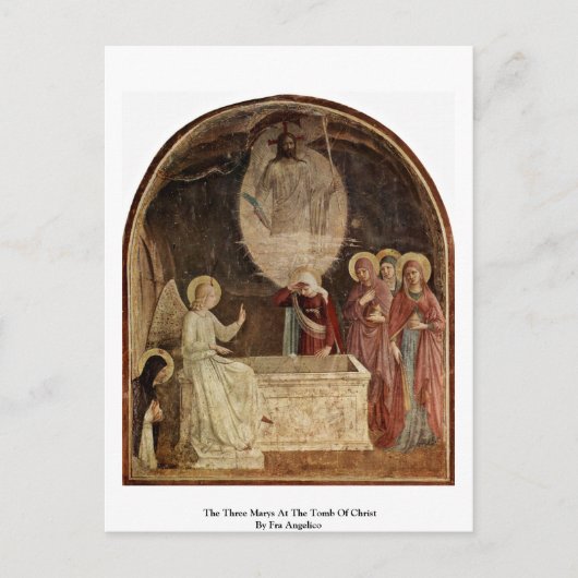 De drie marys bij de tombe van Christus Briefkaart (Voorkant)