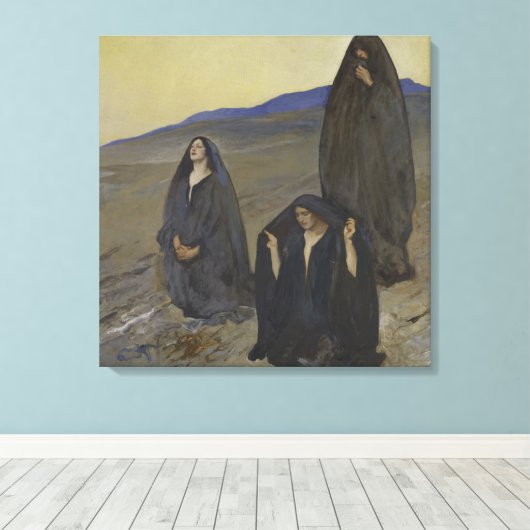 De drie marys canvas afdruk (Insitu (Houten vloer))