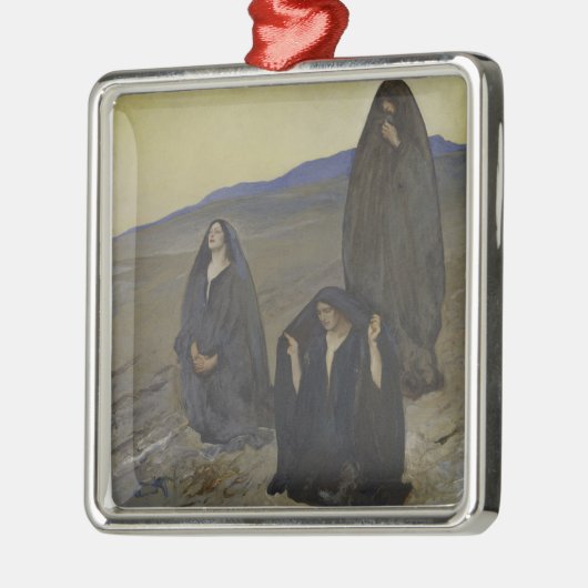 De drie marys metalen ornament (Links)