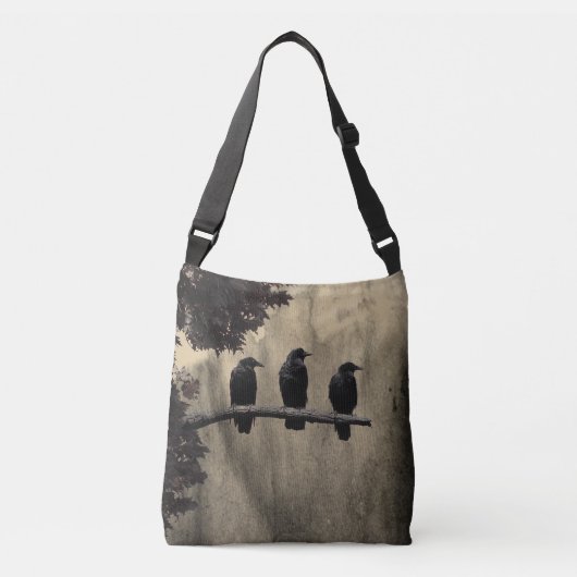 De drie merels crossbody tas (Voorkant)