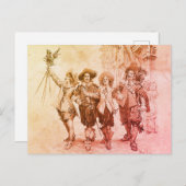 De drie musketiers van Alexandre Dumas Briefkaart (Voorkant / Achterkant)