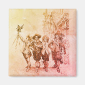 De drie musketiers van Alexandre Dumas Magneet (Voorkant)