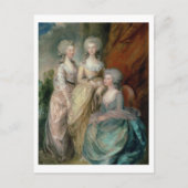 De drie oudste dochters van George III: prinses Briefkaart (Voorkant)