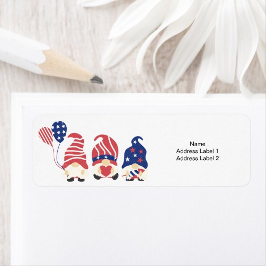 De drie patriottische gnomen etiket (Insitu)