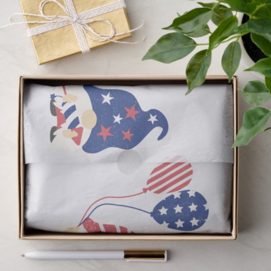 De drie patriottische gnomen tissuepapier (Geschenk)