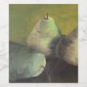 De drie peren wijn etiket (Enkel label)