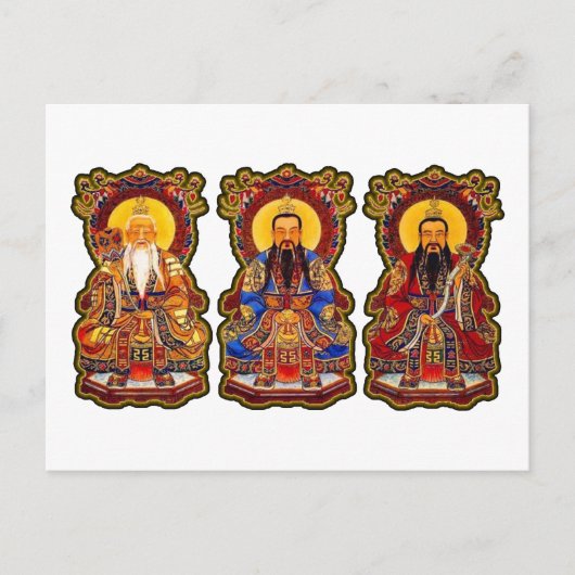 De drie puur briefkaart (Voorkant)