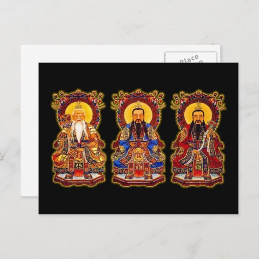 De drie puur briefkaart (Voorkant / Achterkant)