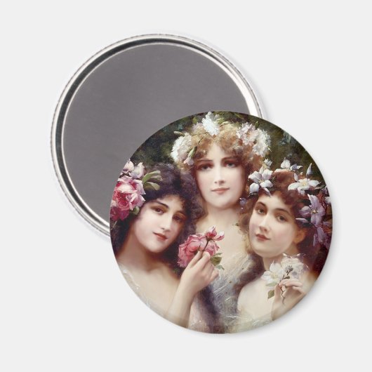 De drie races magneet (Voorkant / Achterkant)