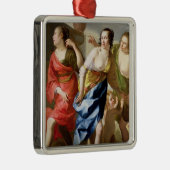 De drie races metalen ornament (Rechts)