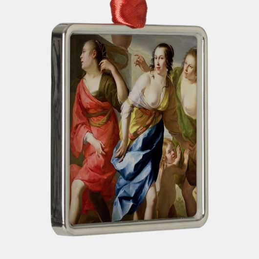 De drie races metalen ornament (Rechts)