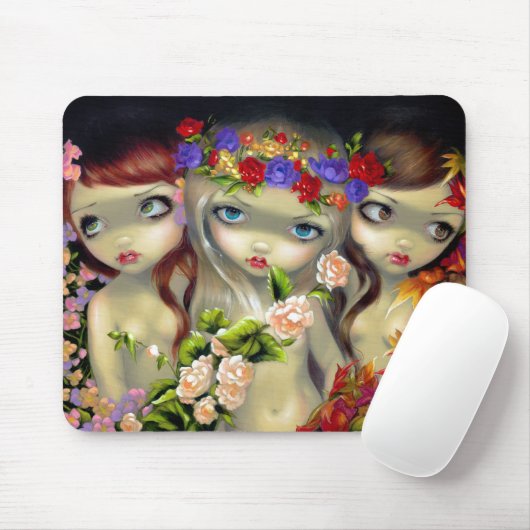 "De drie races" Mousepad Muismat (Met muis)