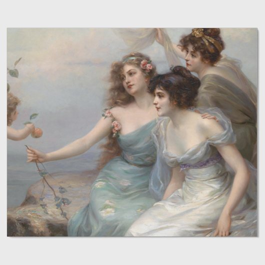 De drie races van Edouard Bisson Cadeaupapier (Vlak)