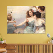 De drie races van Edouard Bisson Canvas Afdruk (Insitu (Woonkamer))