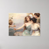 De drie races van Edouard Bisson Canvas Afdruk (Voorkant)