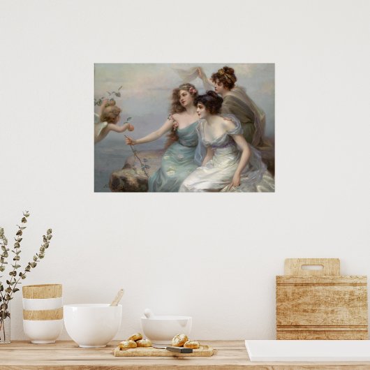 De drie races van Édouard Bisson - poster (Keuken)