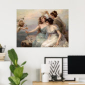 De drie races van Edouard Bisson Poster (Thuiskantoor)