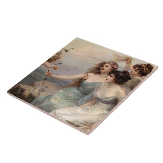 De drie races van Edouard Bisson Tegeltje (Zijkant)