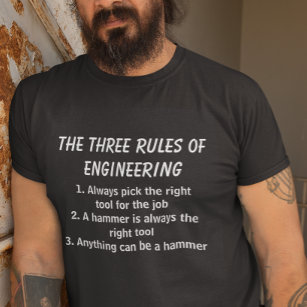 De drie regels van de techniek t-shirt