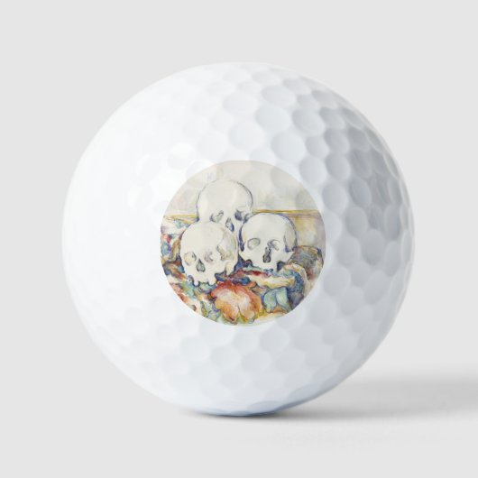 De drie schedels van Paul Cézanne Golfballen (Voorkant)