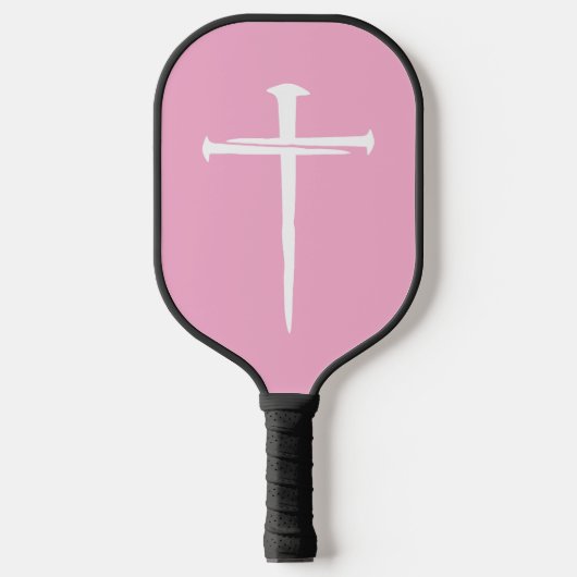 De drie spijkers wit kruis Christelijk Pickleball Paddle (Voorkant)