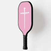 De Drie Spijkers Witte Kruis Christelijk Pickleball Paddle (Links)