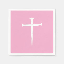 De Drie Spijkers Witte Kruis Christelijk Servet