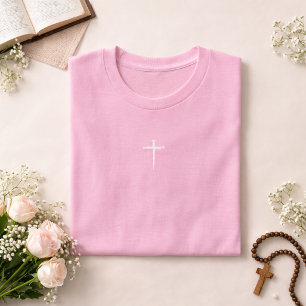 De Drie Spijkers Witte Kruis Christelijk T-shirt