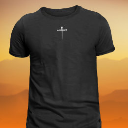 De Drie Spijkers Witte Kruis Christelijk T-shirt