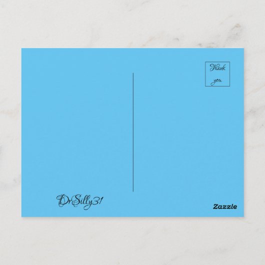 De drie tanden briefkaart (Achterkant)