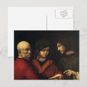 De drie tijdperken van het Man van Giorgione Briefkaart (Voorkant / Achterkant)
