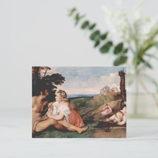 De drie tijdperken van Man Briefkaart (Staand voorkant)