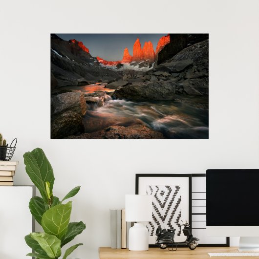 De drie torens poster (Thuiskantoor)