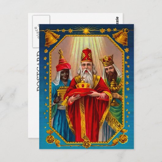 De drie verstandige mannen briefkaart (Voorkant / Achterkant)