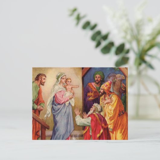 De drie verstandige mannen briefkaart (Staand voorkant)