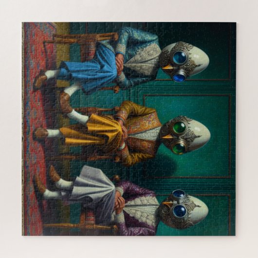 De drie waarnemers legpuzzel (Horizontaal)