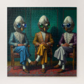 De drie waarnemers legpuzzel (Verticaal)