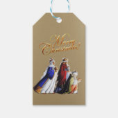 De drie wijzen die geschenken dragen cadeaulabel (Voorkant)