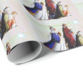 De drie wijzen die geschenken dragen cadeaupapier (Rol Hoek)