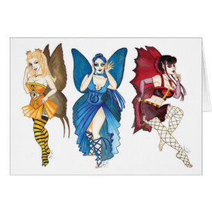 De drie Wise Fairies-kaart