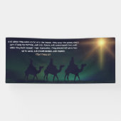 De Drie Wisemen Gold Star Kerstkerk Spandoek (Horizontaal)