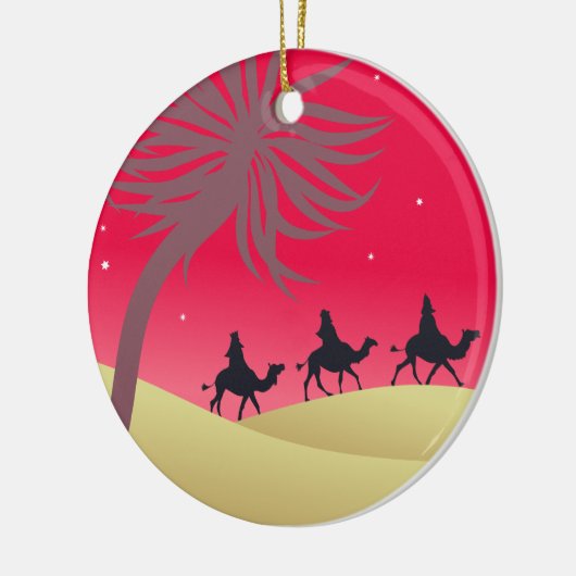 De drie Wisemen Keramisch Ornament (Links)