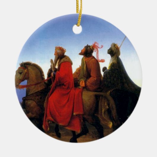 De drie Wisemen Keramisch Ornament (Voorkant)